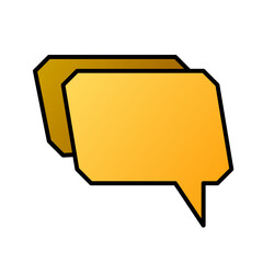 message icon vector simple design element/ symbol chat illustration 