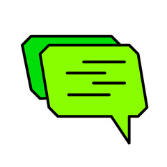 message icon vector simple design element/ symbol chat illustration 