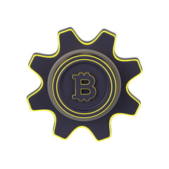 Crypto Management 3D Illustration for uiux, web, app, presentation, etc