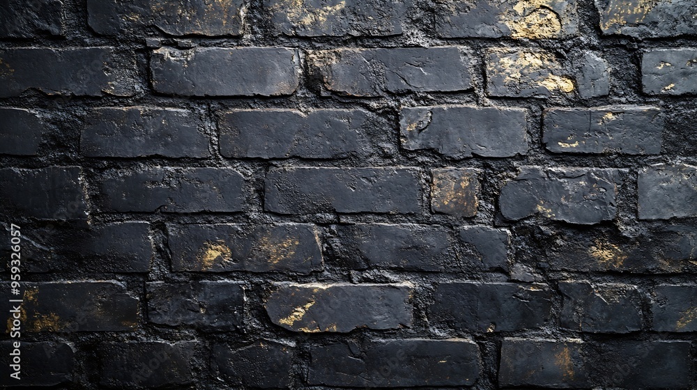 Poster old black wall background texture : generative ai