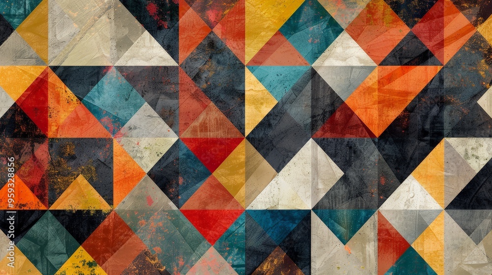 Aufkleber discuss the use of geometric patterns in digital wallpapers and backgrounds.