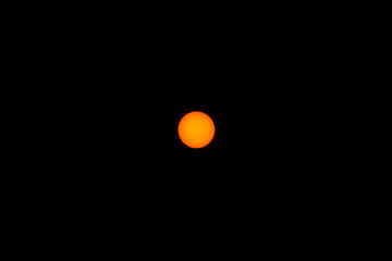 The sun captured through a solarite lens.