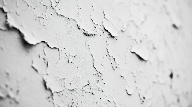 rough surface wall with white paint looks so good in monochrome : Generative AI