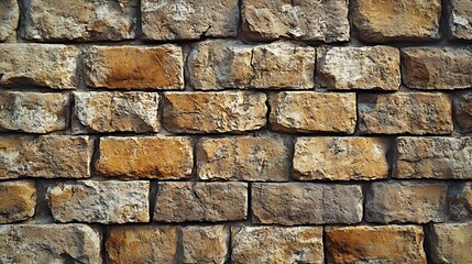 Obraz premium Sandstone bricks rustic wall background : Generative AI