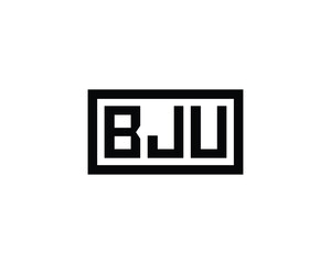 BJU Logo design vector template. BJU