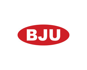 BJU Logo design vector template. BJU