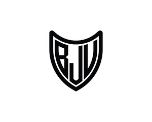 BJU Logo design vector template. BJU