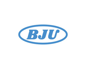 BJU Logo design vector template. BJU