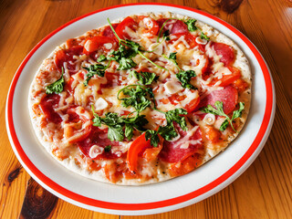 Delicious Homemade Pizza with Fresh Toppings