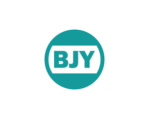 BJY logo design vector template. BJY