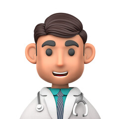 Doctor 3D Illustration for uiux, web, app, presentation, etc