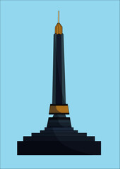 Illustration vector art in city