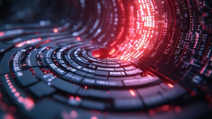 Abstract Futuristic Technology Background Binary Data Streaming, High-Speed Connectivity, Digital Information Flow, Network Speed, Data Transfer, Cyberspace, Digital World, Information Age