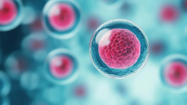 Fertilized egg transitioning into a multicellular organism, early life stages, biological potential