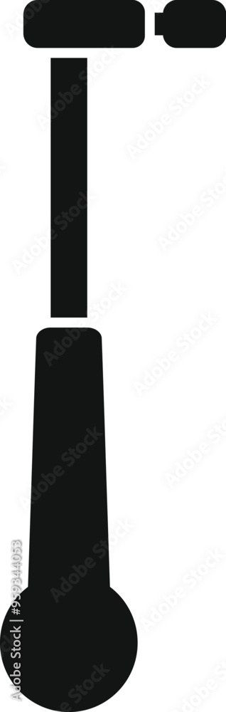 Poster neurological reflex hammer icon in simple style isolated on white background
