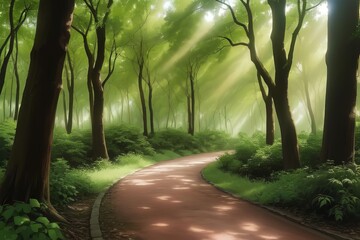 Fototapeta premium road in the forest