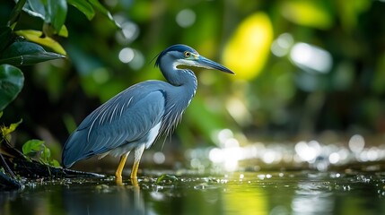 Boatbilled heron Cochlearius cochlearius in Tortuguero National Park Costa Rica : Generative AI