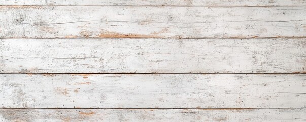Naklejka premium Classic Grunge Texture background, A rustic white wooden background with a weathered texture, perfect for presentations, designs, and photography projects.