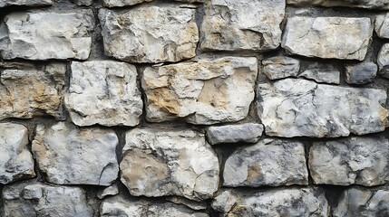 Old stone wall patterned texture or background : Generative AI