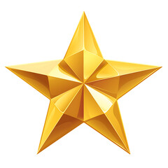 Obraz premium A Shiny, Golden, Five-Pointed Star