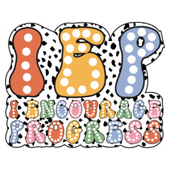 IEP Encourage Progress, dalmatian dots, retro vintage, race checkered, polka dot, doodle bright, I Encourage Progress SVG, Back To School Svg,Teacher svg, IEP Teacher Svg,Special Education Svg, First