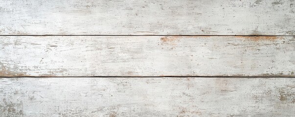 Naklejka premium Classic Grunge Texture background, A rustic wooden background featuring whitewashed planks, perfect for creating a vintage or coastal aesthetic in design projects.