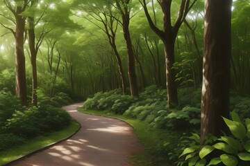 Obraz premium path in the forest