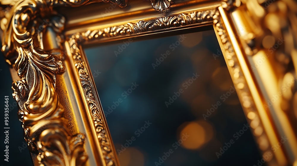 Poster horizontal golden frame a lavish accent for your cherished moments enhance and showcase your memorie