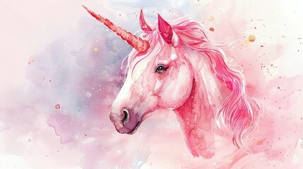 Charming Pink Unicorn
