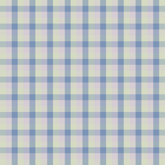 Seamless pattern of fabrics. A gentle pastel plaid design that cozy and classic touch. This checkered pattern features soft, muted colors. Ideal for apparel, vintage-inspired or minimalist look.