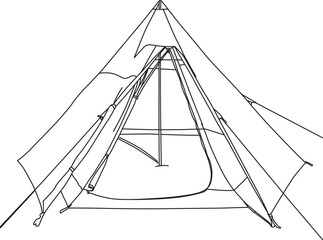 tant vector outline drawing in eps10