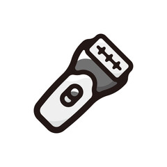 Electric razor outline icon for graphic design, apps and websites