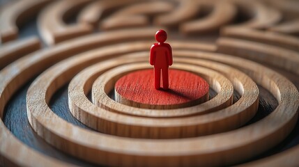 Target customer buyer persona customer behavior personalization marketing customer centric recruitment human resource management personal development concept Marketing plan and strateg : Generative AI