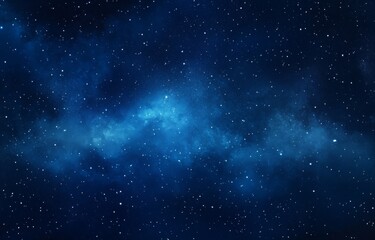 Starry Night Sky with Milky Way Galaxy, Twinkling Stars in Various Sizes and Colors, Ideal for Sci-Fi Designs