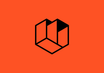 monogram logo letter M for realestate