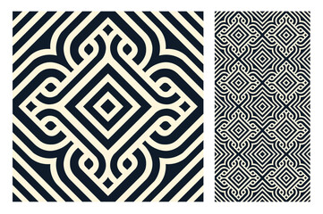 vintage tiles patterns antique seamless design in Vector illustration