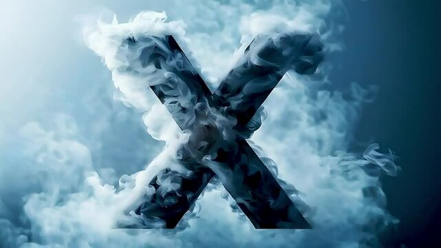 the X  from the cover of the album
