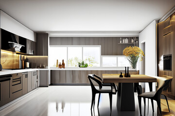 Fototapeta premium Contemporary Diningroom Interior