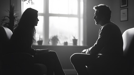 A therapist listening attentively to a patient during a counseling session
