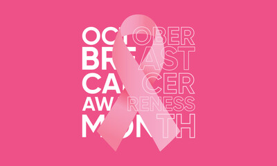 breast cancer awareness campaign banner vector. vector october breast cancer awareness month