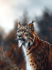 Obraz premium Snow Leopard, Panthera uncia, Ounce Close Up in Mountain Wildlife