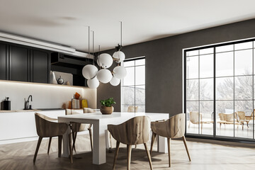 Obraz premium Contemporary Diningroom Interior