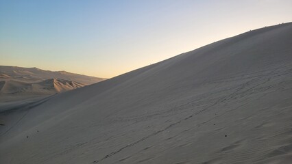 Sand dunes dry desert Peru