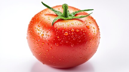 Fresh red tomato with water drops , ripe, organic, juicy, healthy, vegetable, vibrant, agriculture, agriculture