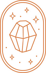 Crystal Frame Line Logo