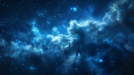 Fototapeta premium A Cosmic Landscape of Nebulae and Stars