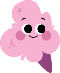 Cute Cotton Candy Illustration