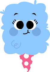 Cute Cotton Candy Illustration