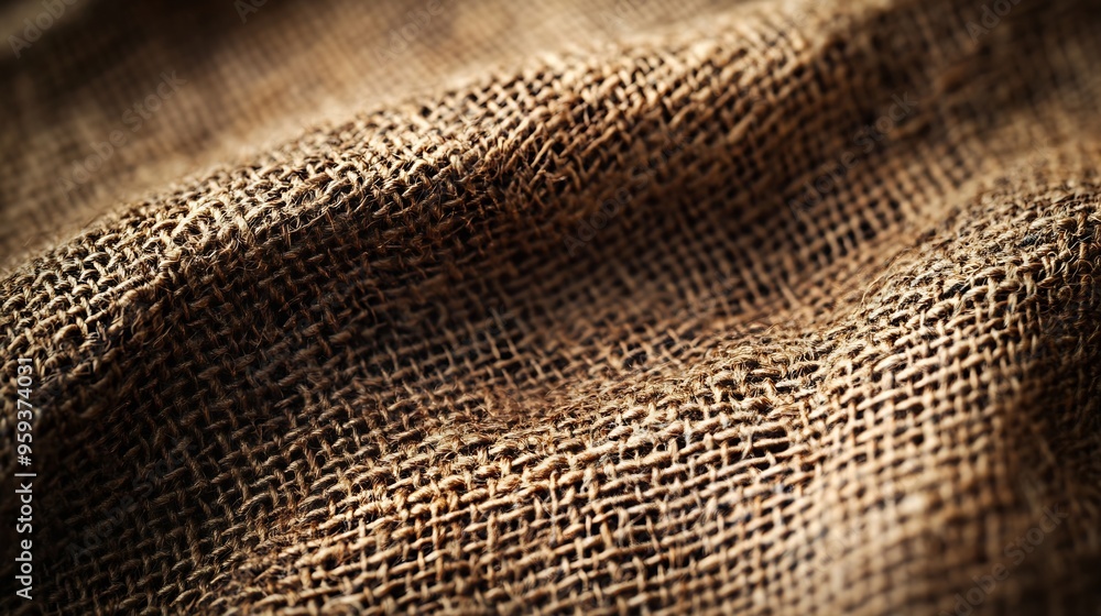 Poster natural vintage brown color linen texture background grunge canvas cloth abstract : generative ai