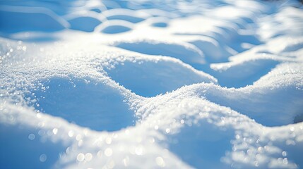 Obraz premium Sparkling Snowdrifts Under a Blue Sky